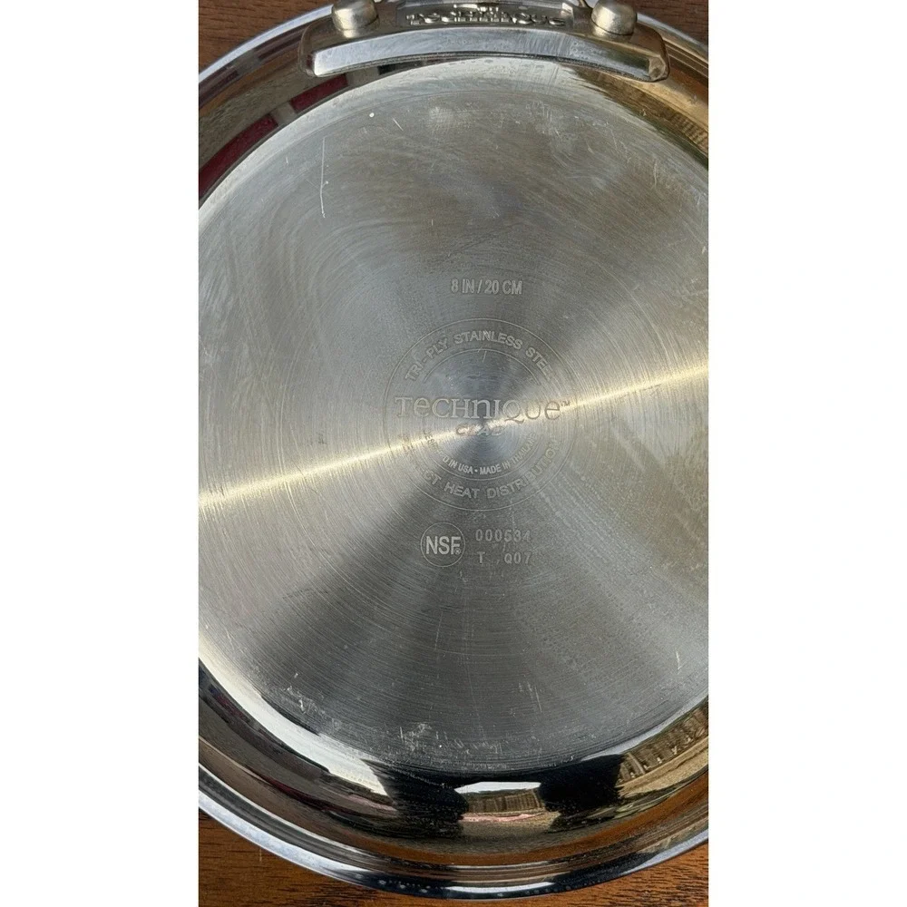 Technique Clad Tri-Ply Stainless Steel Fry‎ Pan Set 8